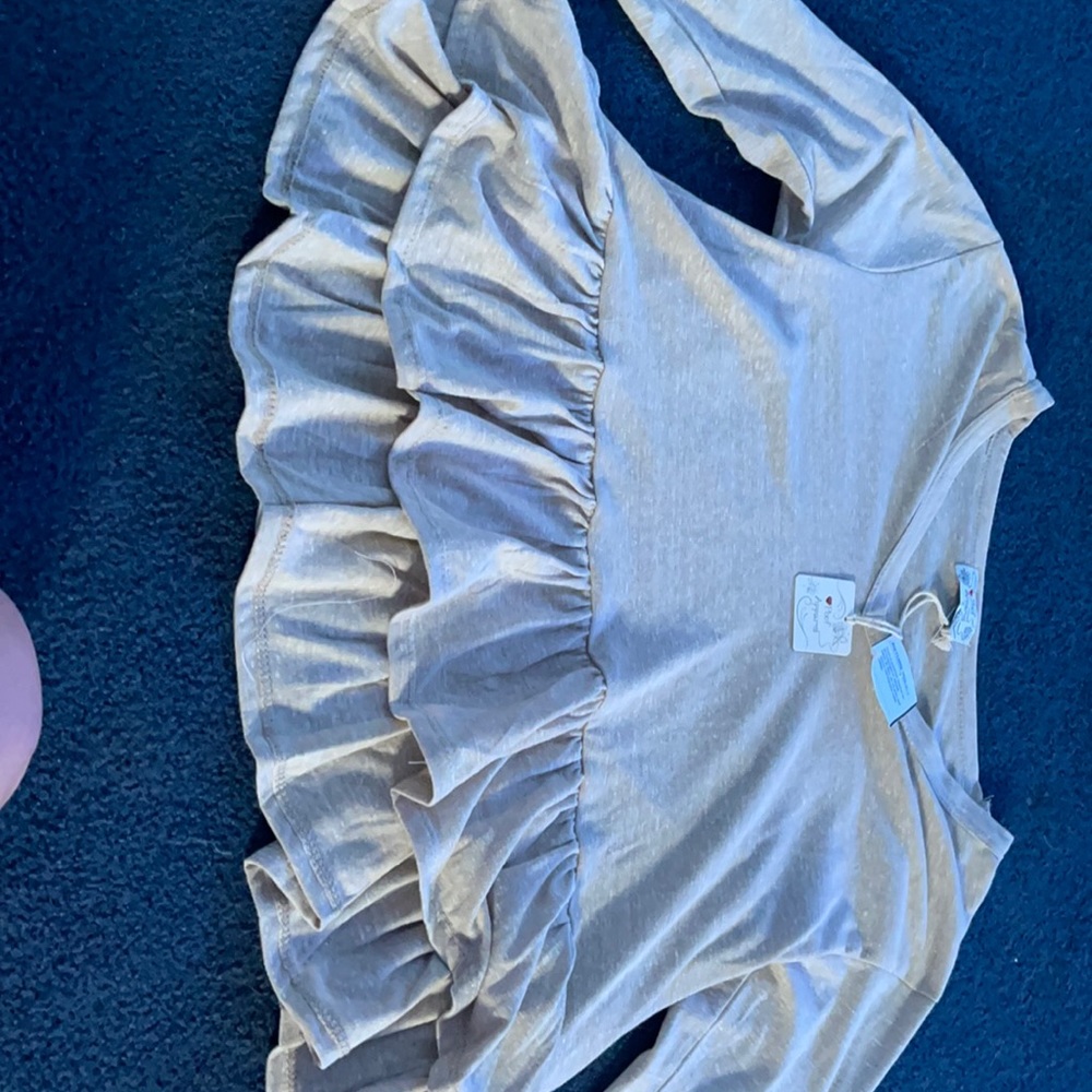 Tan Long Sleeve Crop